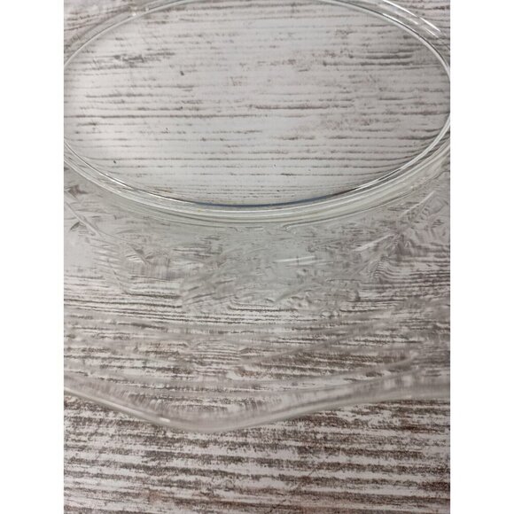 VTG Indiana Glass Clear Cut Wheat Design Celery Pickle Bowl Dish With Handle MCM - Picture 3 of 10